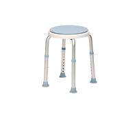 Bath Stool With Rotating Seat - White