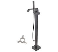 Bath Tap Bathroom Shower Filler Mixer Bathtub Tap Bathfreestanding Waterfall 360° Rotatable Flat Spout Stand Freestanding Brushed Gold (Vintage),Vintage