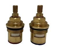 Bath Tap Cartridge Replacement for 3/4" Bristan, Crosswater, Lefroy, Mira, Roper, Perrin and Rowe, and More, 7.6mm x 20 Spline, 56mm Total Length Tap Spares Repair Reviver Mixer Gland Hot and Cold