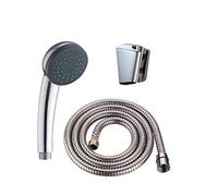 Bath tap Shower Attachment Kit Rose Head, Flexible Stainless Steel Hose and Wall Bracket (SH060)