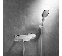 Bath Taps with Thermostatic Mixer Shower Bath Taps Waterfall Shower Mixer Tap Set for Bath Gold(Chrome)