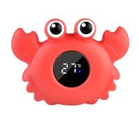 Bath Temperature Gauge - 12cm Crab Shape Floating, Thermometer Bathroom Safety Toy, Accurate Room Temperature Meter | newborns Bath Monitor Gift for Mom Shower Effortlessly Track Bathwater Temper