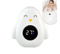 Bath Temperature Meter - Water Floating Digital Tester | Safety Cartoon Penguin LED Display for & Kids | Waterproof Bathtub Sensor for Boys & Girls