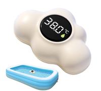 Bath Temperature Meter - Waterproof Floating Sensor | Cloud Shape Bathtub Digital Temperature Meter with LED Display - for Kids Home Nursery Shower Swimming Pool