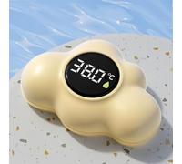 Bath Thermometer, Digital Floating Water Thermometer with 3-Colour LED Display, Bath Water Monitor, Tub Temperature Gauge, Clear Display & Fast Readings