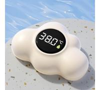 Bath Thermometer, Digital Floating Water Thermometer with 3-Colour LED Display, Bath Water Monitor, Tub Temperature Gauge, Clear Display & Fast Readings
