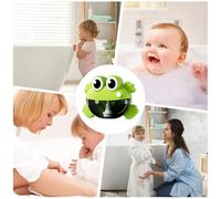 Bath Time Bubble Maker - Frog Wall Mounted Toy, Waterproof Foaming Pump, Plasticized Body Guard | Washroom Bathtub Water Playtime Boys Girls Kids Kindergarten Preschool Party Daily Entertainer