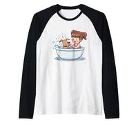 Bath Time Chaos Funny Unisex Design for Men Women tee Raglan Baseball Tee