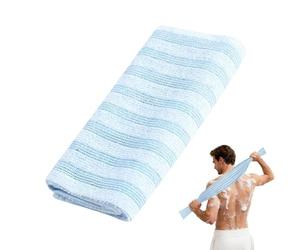 Bath Towel, 2 Structured Sides with Gentle , Back Scrubber Cloth for Family Women Men Bathroom Sauna Back Elbow