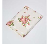 (Bath Towel, Cream) Floral Printed 100% Cotton