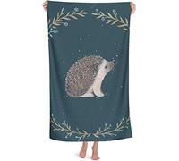 Bath Towel Cute Little Hedgehog Beach Towel Highly Absorbent Microfiber Beach Blanket Soft Bath Towels 80x130cm