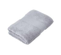 HOMESCAPES Luxury Grey Soft 100% Supima Cotton Bath Towel Zero Twist Super Absorbent & Fluffy 550 GSM Thick Plain Grey Large Towel