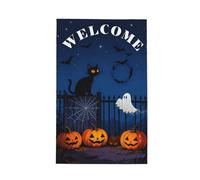 Bath Towel Halloween Cat Pumpkin Sports Towel Soft Women Hand Towels, For Shower, Workout, Gym, Camping, 40x70cm