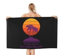 Bath Towel Punta Cana Dominican Republic Souvenir Beach Towel Microfiber Bath Sheet Super Absorbent Towels For Spa Swimming Pools Beaches 80X130Cm