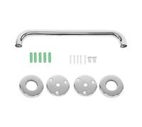 Bath Towel Rail, Heavy Duty Chrome Bathroom Accessory Wall Mounted Straight Towel Rail Handle Handrail Grab Bar Non-slip polished finish
