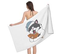 Bath Towel The Cat Is Still Sleepy With The Fish Beach Sheets Microfiber Beach Towel Durability Bath Sheet For Spa Swimming Pools Men Women 80X130Cm