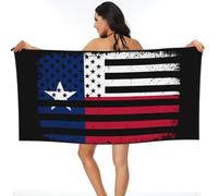 Bath Towel Vintage Texas Flag America Style Sports Towels Microfiber Towels Super Absorbent Beach Towel For Spa Swimming Pools Beaches 80X130Cm