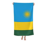 Bath Towels Rwandan Rwandese Flag Of Rwanda Lightweight Beach Towel Quick Dry Beach Blanket For Gym Bathroom Pool 80X130Cm