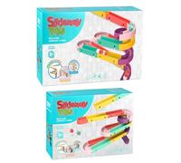 Bath Toy - Childrens Early Learning, 6.89x9.06in Bathing Slide Interactive, Water Play Preschool Fun with Rotating Tracks Bath Time Activity Toy Slide Set, Home Shower Entertainment, Water Slides Toys