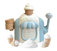Bath Toy Ice Cream Foam Maker,ice cream bubble bath toy with Strong Suction Cups,Cute Bubble Bath Machine Toddlers Ages 3-8,Fun Shower and Bathtub Toys,Birthday Gift for Boys Girls (Blue)
