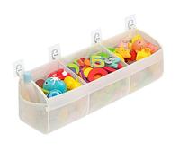 Bath Toy Storage, Breathable Mesh Bath Toy Organizer for Bathroom, Leak-Proof and Anti-Mildew Bath Toy Tidy, Ideal for Parents, Renters, and Hotel Housekeeping Staff