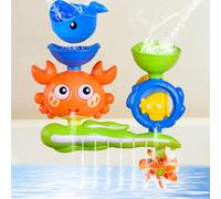 Bath Toys for 1 2 3 4 Year Old Water Toys for toddlers Girls Boys Gifts Baby Spinner Toy Crab Bath Toy for Babies kids Mould Free Bath Toys for 18+ Months and Older