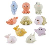 Bath Toys for Babies 6-12 Months - 10PCS Bath Squirt Toys Ocean Animals Bathtub Float Toy for Water Play Kids Preschool Education Toy Learning Skills for Bathroom