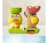 Bath Toys for Kids Ages 1-3: Baby Waterfall Bathtub Toy W/ Suction Cup, Kids Bath Tub Shower Playset, Infant Bathtime Fun Summer Pool Birthday Gift 18 24 Month, 2-4, 3-5 Year Old Boys Girls Gifts
