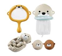 Bath Toys for Kids,Animal Family Floating Tub Toy for Babies - Interactive Water Play Floating Animals for Bathing Pool Beach Shower Trips Outdoor