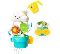 Bath Toys for Kids Baby Waterwheel Bathtub Toy , Toddler Interactive Bath Toys with Strong Suction Cup, Attach to Any Tub or Shower Fun for Bath Time - Great for Boys, Girls (Watering Clouds)