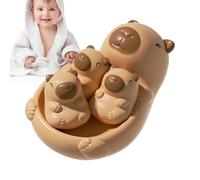 Bath Toys for Kids - Child-Mother Animal Capybara Tub Toy,Sensory Water Play Interactive Capybara Shower Learning for Toddler Boys Girls