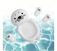 Bath Toys for Kids,Seal Shape Soft Safe Floating Cute Entertainment - No Hole Animal Bathtub Toys - for Bathing Washing Children Indoor Bathroom Washroom Home House Inside