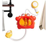 Bath Toys for Kids Shower Head,Crab Shape Water Sprayer Bubble Spitting Toy,Bath Time Fun Shower Head | for Kids Girls Boys Bathroom Bathtub Travel