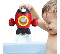 Bath Toys for Toddlers 1-3, Rocket Shower Sprayer with Rotating Fountain, Fun Water Play Toy for Bathtub, for 18 Month to 5 Year Old Boys & Girls