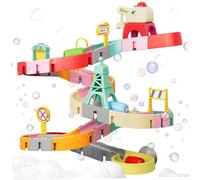 Bath Toys, Wall Track Building Set Kids Bath Toys with Suction Cup, Fun DIY Kit Birthday for Toddler Boys & Girls 4-8 Years Old