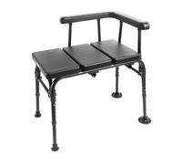 Bath Transfer Bench Non Slip Adjustable - Black 50.5x77x88 cm