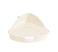 Bath Tray with High Protection Railing Triangle High Capacity Pet Toilet Potty | Pet Corner Toilet Litter Pan Reusable for Bunny Small Pet Cats