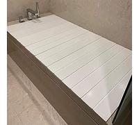 Bath Tub Cover Insulating Bath Panel Foldable Dustproof Tray Bath Shelf nizer Waterproof PE Bath Storage Solution Non-Slip Bath Accessory for Home