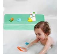 Bath Tub Splash Guard Silicone Bath Tub Shelf and Organizer for Baby Bath Toys Tub Topper Splash Guard for Kids with Suction Cups
