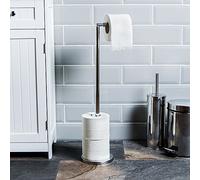 BATH VIDA Foldable Toilet Paper Holder, Chrome Finish Stainless Steel