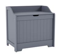 Bath Vida Freestanding Functional Laundry Chest Bathroom Storage Home Discount Grey One Size