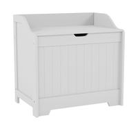 Bath Vida Freestanding Functional Laundry Chest Bathroom Storage Home Discount White One Size