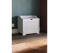 Bath Vida Priano Dual-purpose Storage Laundry Chest Bathroom Home Discount White One Size