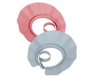 Bath Visor - PP | Soft Comfortable Protector Waterproof | Hair Washing Shield 2 Pieces | Nose Ear Eyes Face Soap Shower Forehead CapShield for Kids Adults Bathing Home Sink