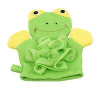 Bath Wash Mitt Towel With Animal Design Baby Bath And Shower Sponge Soft Terry Cloth Bath Blossom For Toddlers Kids,Green Frog Creative And Exquisite WorkmanshipDurability
