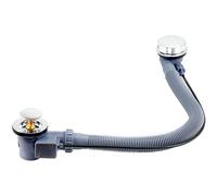 Bath Waste Overflow Kit - G1 1/2" Pop Up Waste Connection Design, Click Clack Bath Waste Overflow Pipe Connection, Clicker Bath Waste Waste with Overflow, Bathtub Waste Drain Replacement