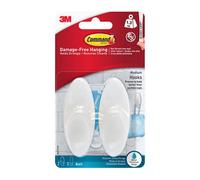 Bath18-Es Command Bathroom Medium Bath Hook 1.3Kg 2Pk One Colour (One Size)