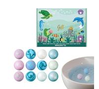 bathBalls 12 Pack Colorful Fizzy bathBomb Set - Fun bathToy Stocking Stuffers for Kids | Gentle Foaming Fizzy Formula Design, Bright Colorful bathExperience System, Skin Friendly Dissolving