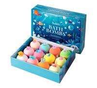 Bathbombs with Toy Inside, Ocean-Themed Bath Salt Ball, Surprise Bubble Bathing Bombs for Bathtub Shower Time, Fun Bath Time Bathsoak Relaxation