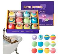 Bathbombs with Toys Inside,Natural Bath Bombs for Kids,12 Pack Kids Bath Bombs Gift Set, Skin Friendly Bathing Kit for Boys Girls Spa Travel Bathroom Hotel